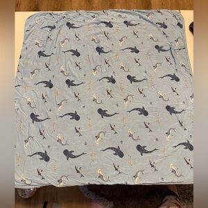 Kyte Baby Stream Sharks Baby Blanket Bamboo
